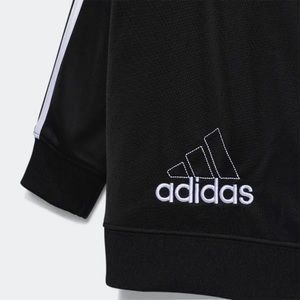 Adidas jacket and pants set black tricot set size 12 months